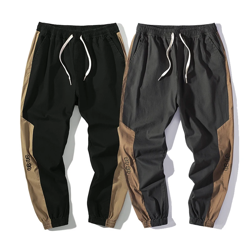 

Harem Cargo Pants Men Streetwear Hip Hop Casual Sport Pockets Harajuku Fashion Patchwork Loose Fit Trousers Joggers Sweatpants