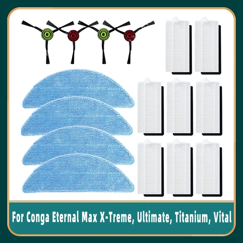 

Сменные боковые щетки для пылесоса Conga Eternal Max X-Treme, Ultimate,Titanium