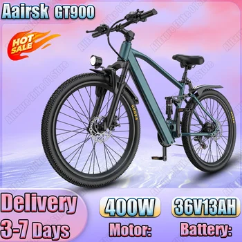 Bicicletta Elettrica Aaisk GT900 con Motore Brushless da 540W di Potenza Massima, Batteria al Litio 36V13AH, E-bike con Pneumatici Fuoristrada da 24 Pollici