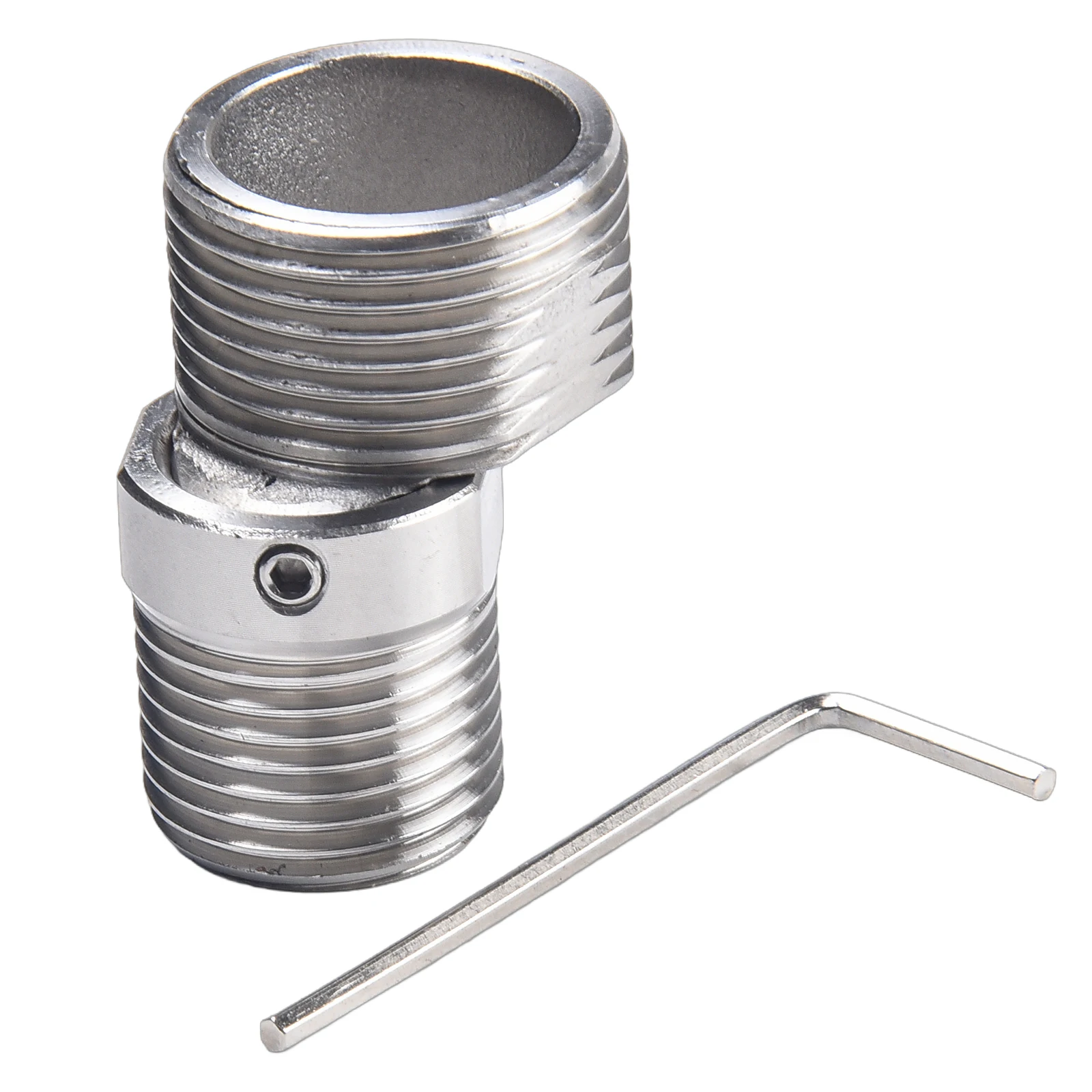 Adaptateur De Robinet De Douche En S Réglable - Lot De 2 En Acier Inoxydable 304 - Rotation 360° - Pour Cuisine Et Salle De Bain
