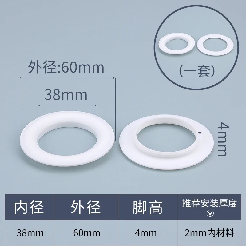 KINDPMA 200Pcs Occhielli Metallici 6mm Occhielli Per Teloni Tende