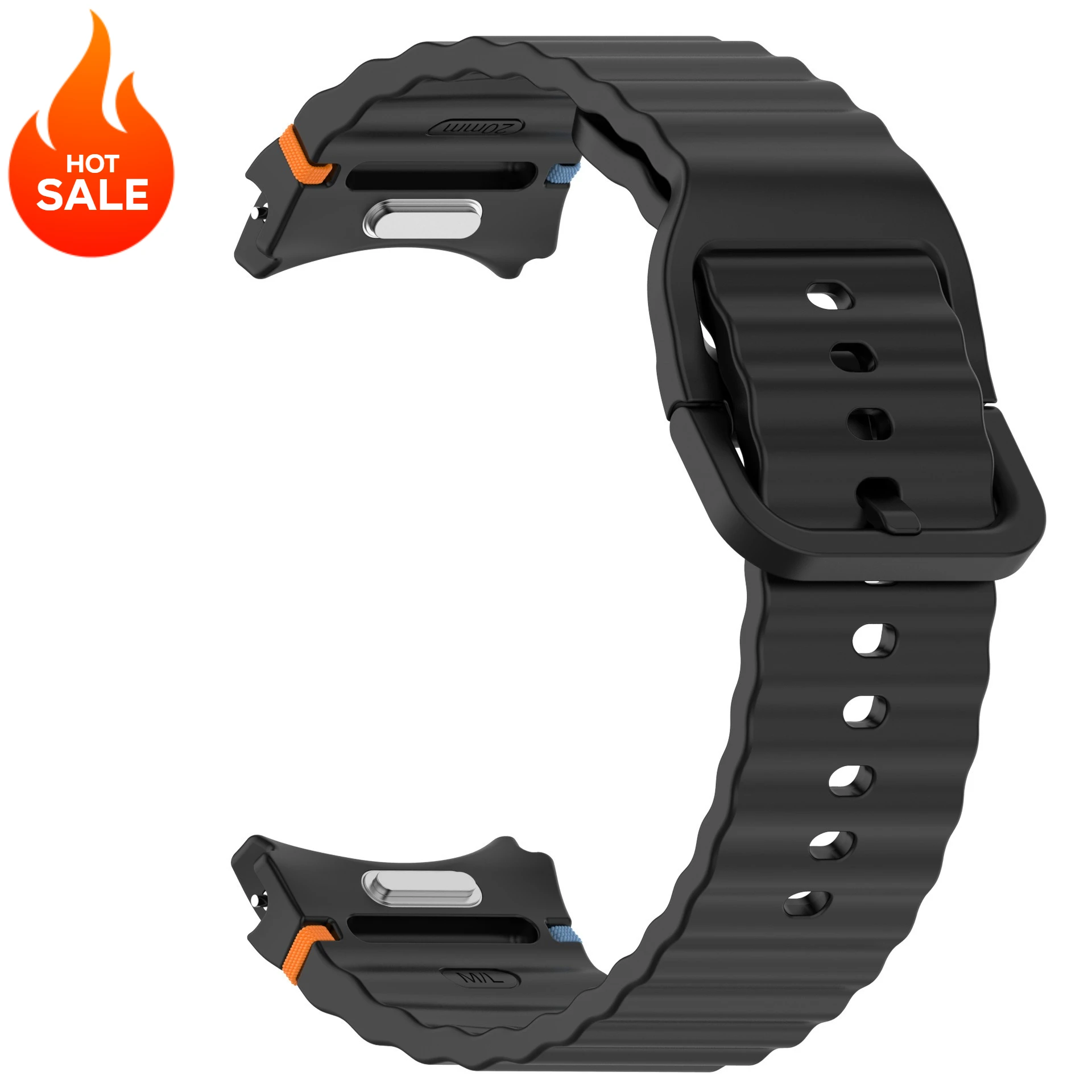 Seamless Quick Release Silicone Watch Strap - Versatile Design