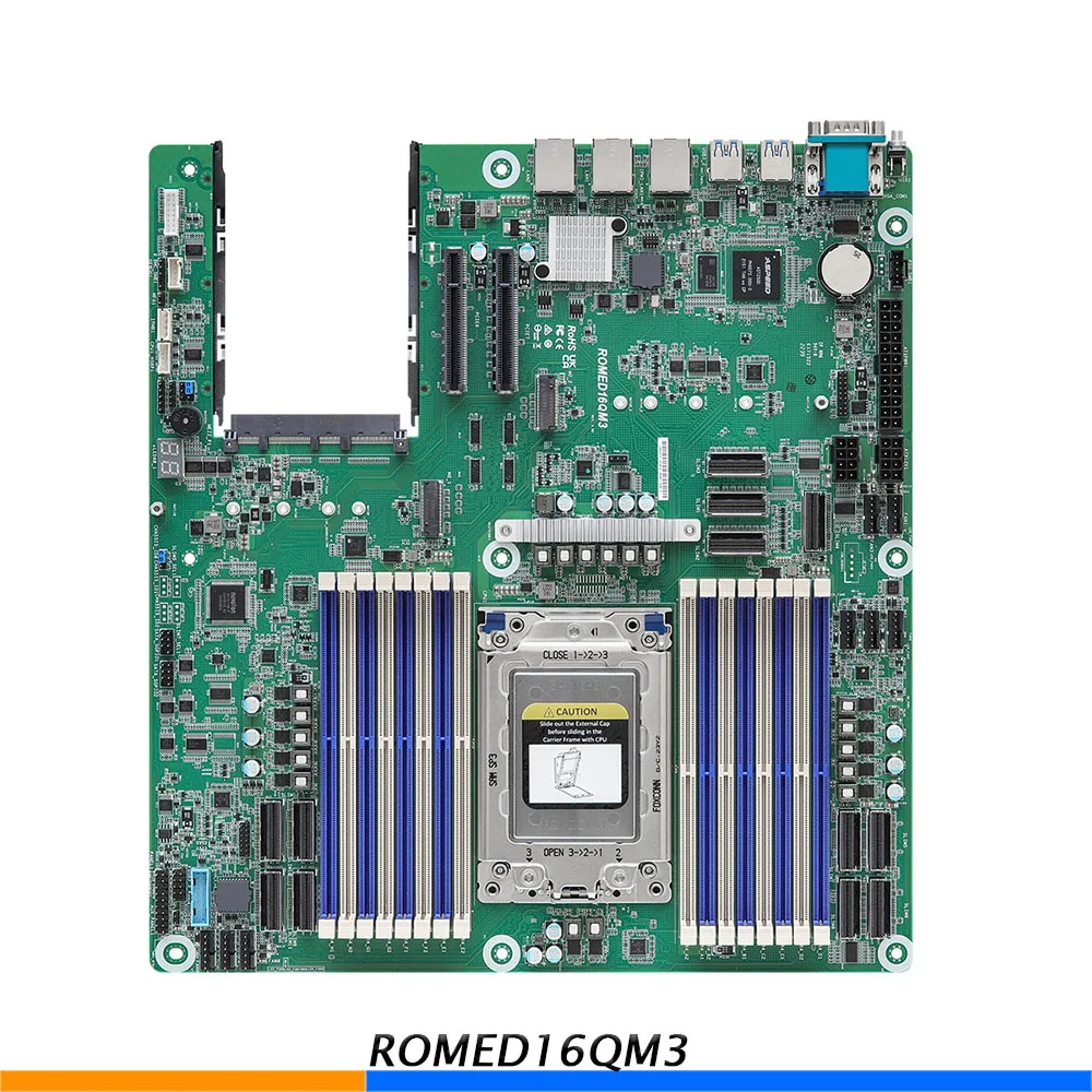 For ASROCK RACK ROMED16QM3 EEB Server Motherboard 2 For ASROCK RACK ROMED16QM3 EEB Server Motherboard