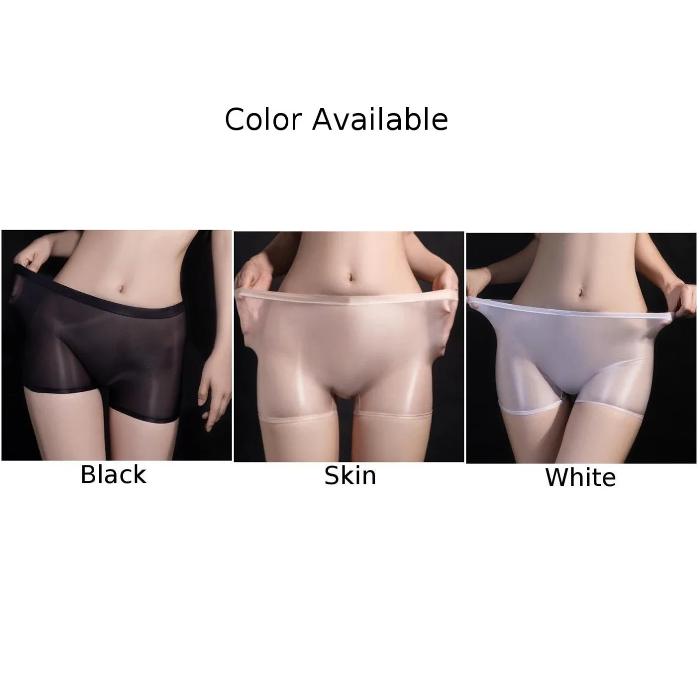 Women Sheer Seamless Lingerie For Ladies Safety Shorts Utra Thin Transparent Smooth Underwear Panties Safety Short Pants