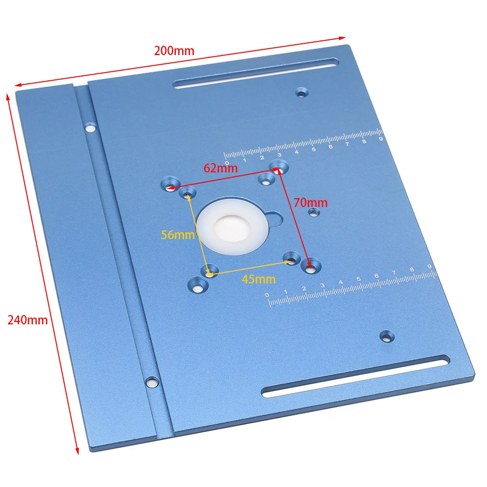 C8 Router Table Engraving Machine Inverted Plate Set Aluminum Alloy Trimming Milling Backrest and Push Ruler Woodworking Bench woodworking tool woodworking bench woodworking workbench router insert plate router plate woodworking tool kit
