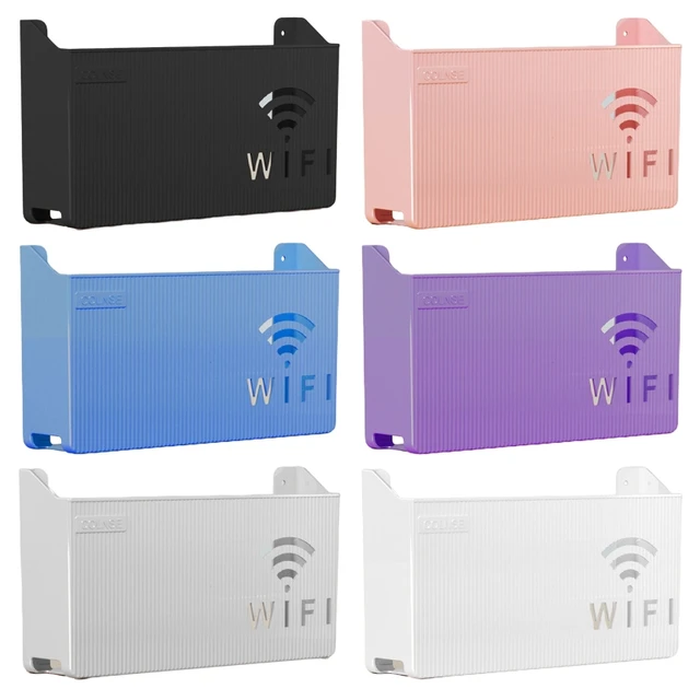 Caja de almacenamiento Wifi para el hogar, organizador de cables de  enrutador Wifi montado en la pared, duradero, para sala de estar -  AliExpress