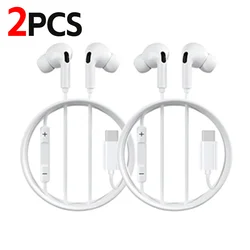 High - Fidelity Wired In - Ear Headphones with USB Type C and Built - In Microphone (2pcs)