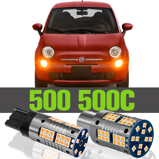 2x Front Fog Light Accessories Led Bulb Lamp For Fiat 500 500c