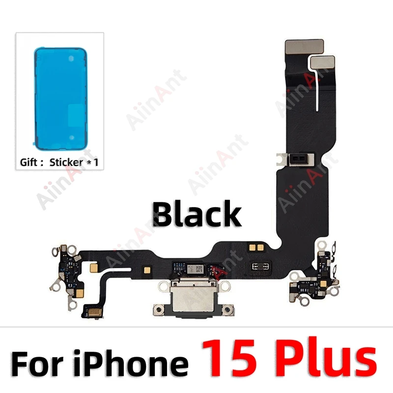 Enhanced Quick Charging Port Flex Cable with Sticker - Bottom USB Mic Board Dock Charger Connector