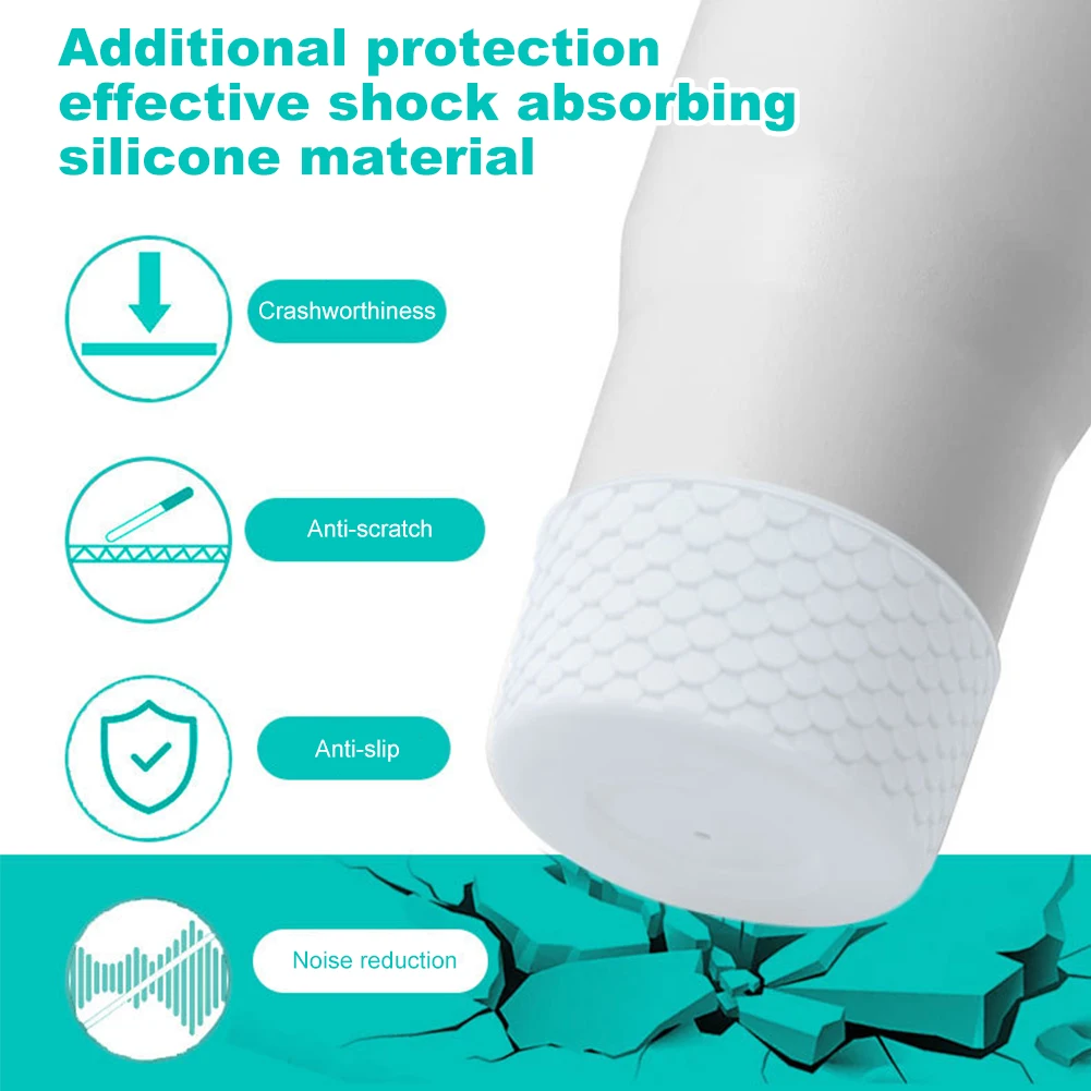 Mermaid Silicone Boot Wear Resistant Protective Cover Anti-Slip Water Bottles Bottom Sleeve for Stanley 40oz Tumbler Accessories