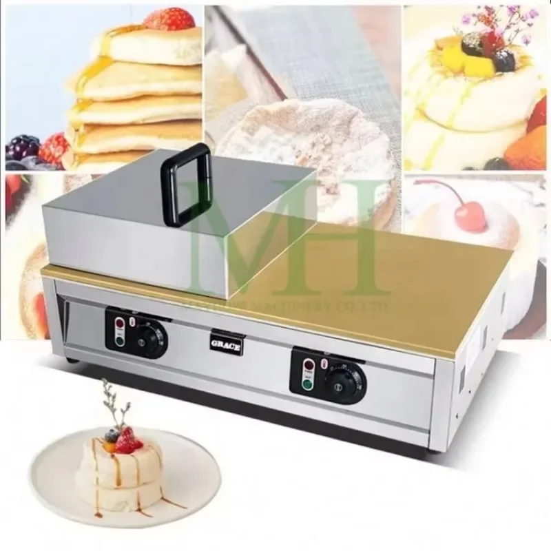 110V Stainless Steel Commercial Electric Souffle Pancakes Maker Souffle Maker Pancake Machine Make Breakfast