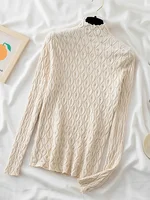 AOSSVIAO 2025 Turtleneck Women Sweaters Autumn Winter Warm Pullover Slim Tops Knitted Sweater Jumper Soft Pull Female - Image 2
