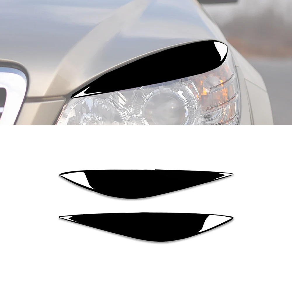 

Декоративная накладка на переднюю головку телефона для бровей, декоративная накладка, наклейки для Benz W204 Pre-Facelift 2008-2011, автомобильные Внешние аксессуары из АБС-пластика