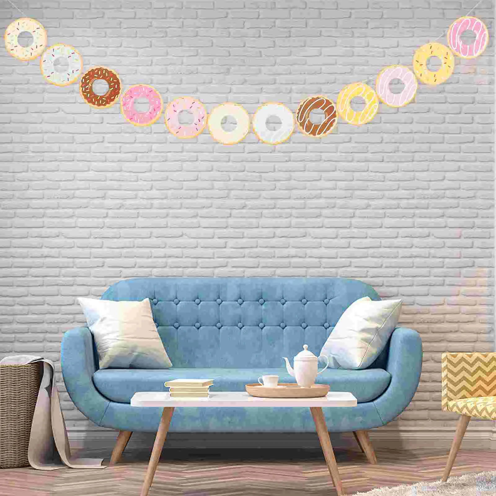 

2 Pcs Baby Banner Theme Party Banners Baby Banner Bunting Flag Banners