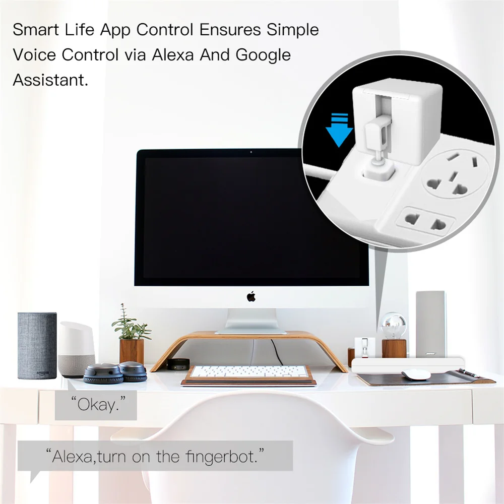 Tuya Bluetooth-compatible Smart Fingerbot Switch Button Pusher Remote Control Smart Home Voice Control For Alexa Google Home