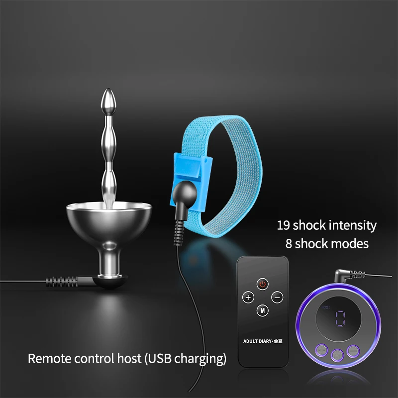SM Electro Stimulation Horse Eye Stick Urethral Dilator Penis Plug Male Masturbation Electric Shock Stimulator Catheter Penis Sex Toys