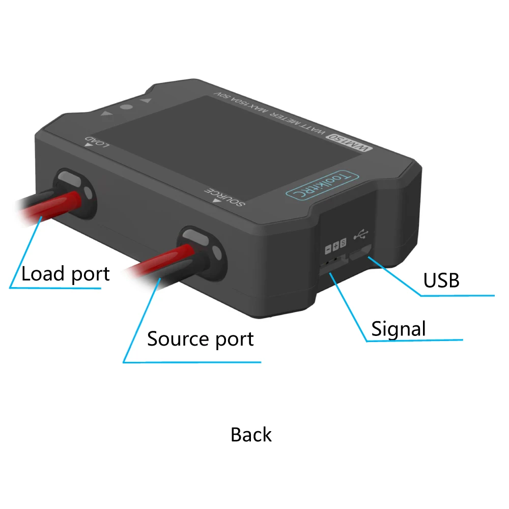 НОВЫЙ ToolkitRC WM150 150A 50 В ваттметр анализатор мощности ЖК-дисплей тестер напряжения и тока мощности ШИМ-выход для измерения мощности RC thumbnail 4
