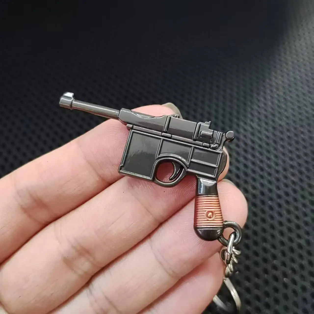 Miniature QBZ95 Rifle M1896 Pistol Model Alloy M7 G34 Toy Gun Keychain Bag Pendant Ornaments Children Toy Birthday Gift 5