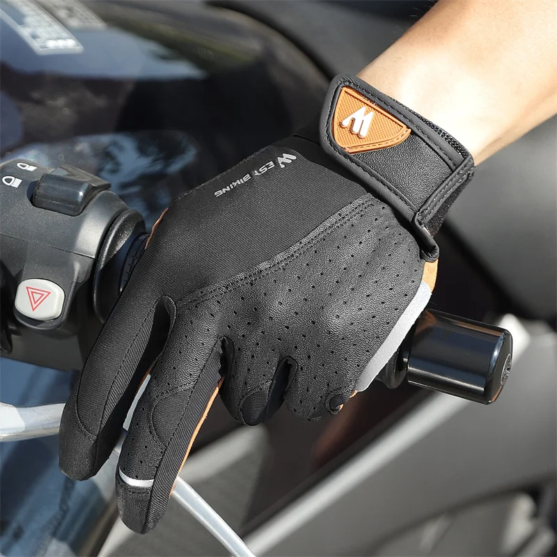 WEST BIKING Autumn Winter Men's Full Finger Cycling Gloves Touch Screen Anti-Slip Sports Gloves Thin Breathable /Thick Thermal 2