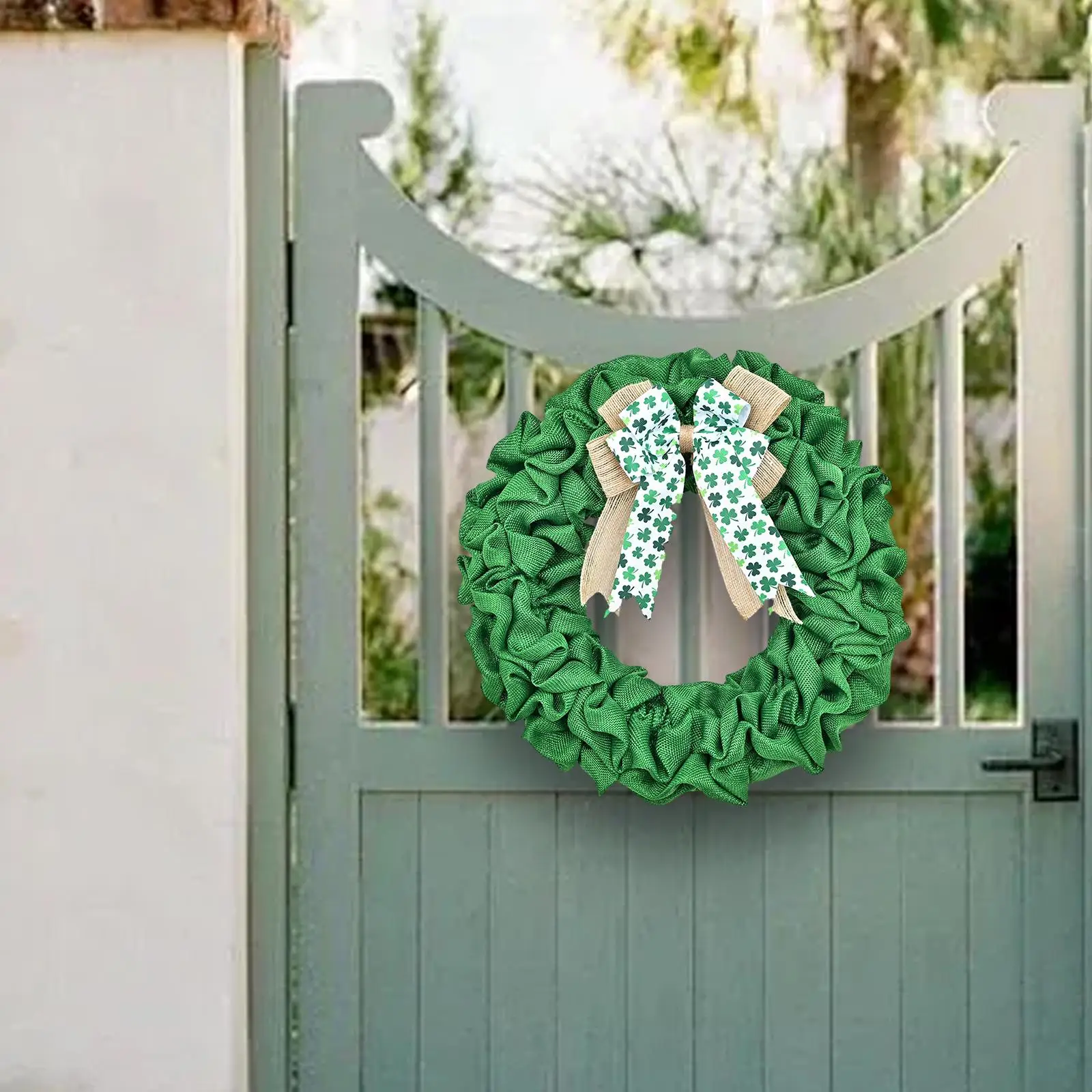 Spring Wreath Front Door Living Room ST Patrick`s Day Wreath Sign for Indoor Outdoor Farmhouse Spring Festival Party Wall