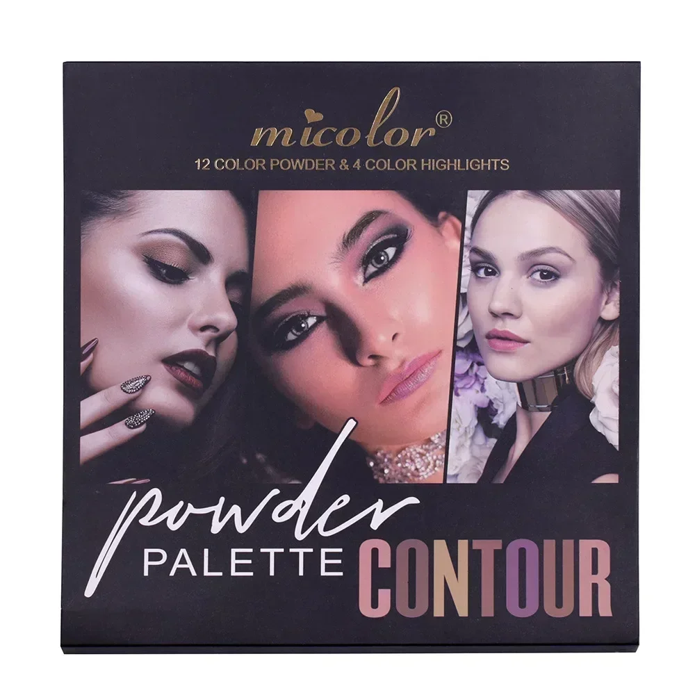 Матовый контур Micolor 16 цветов компактные боковые тени для носа Палетка для макияжа бронзер пудра для лица Контурная Палитра Косметика (art.: 3920c433f5128) - 3920c433f5128