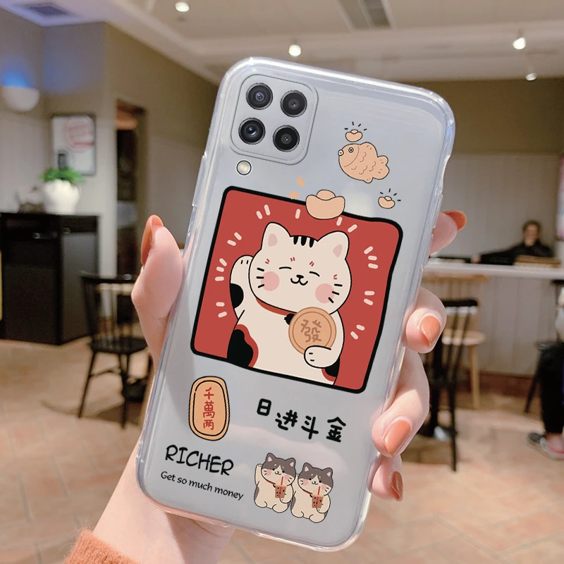 Clear Shockproof Cartoon Cute Silicone Phone Cover - Transparent
