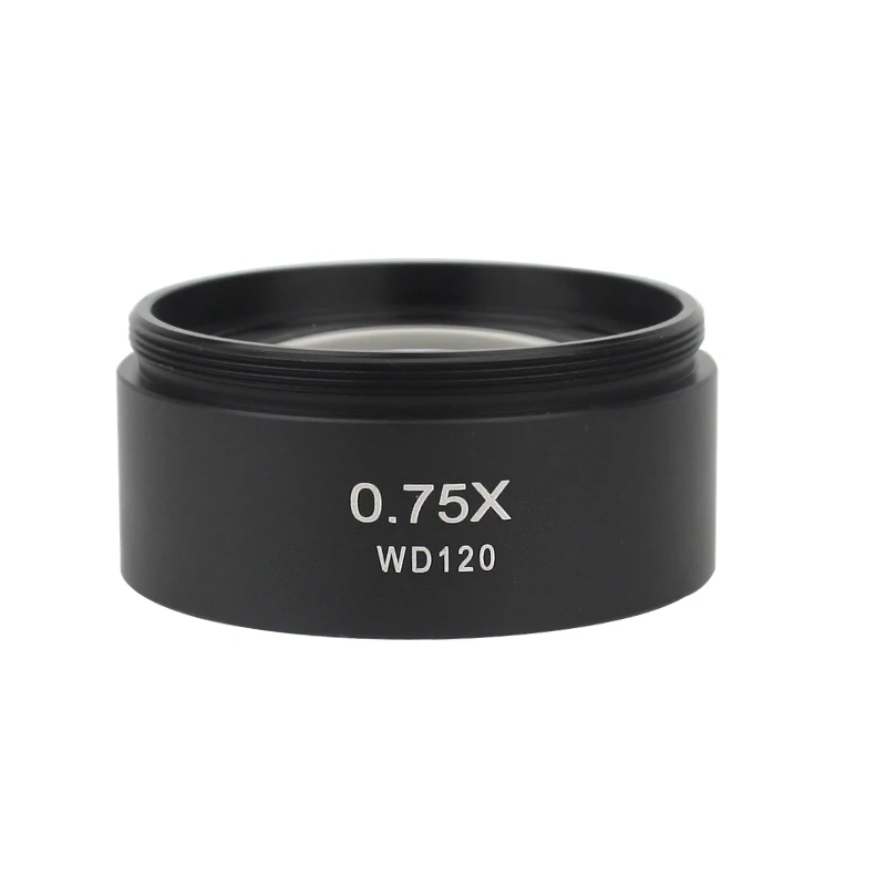 Microscope Objective Lens WD165 0.3X 0.5X 0.7X 1X 1.5X 2.0X Auxiliary Barlow Objective Lens Thread M48mm For Zoom Stereo Binocular Trinocular Microscope