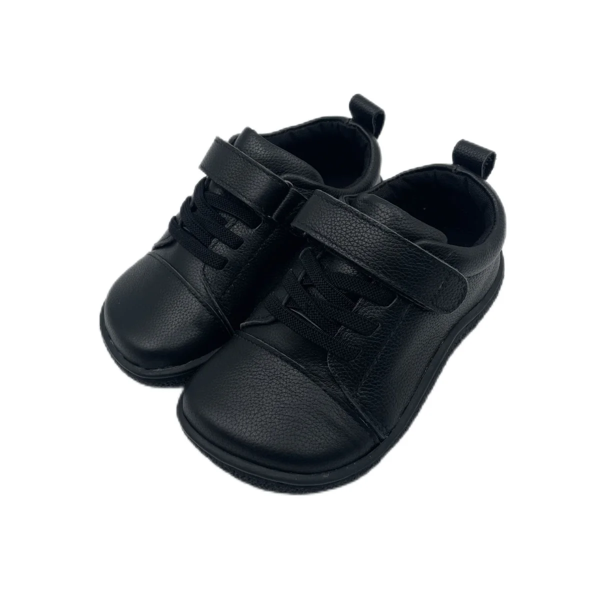 Tipsietoes New 2025 Genuine Leather Shoe For Girls And Boys Kids Barefoot Sneaker Light Weight Minimalist Elastic Double Strape 2