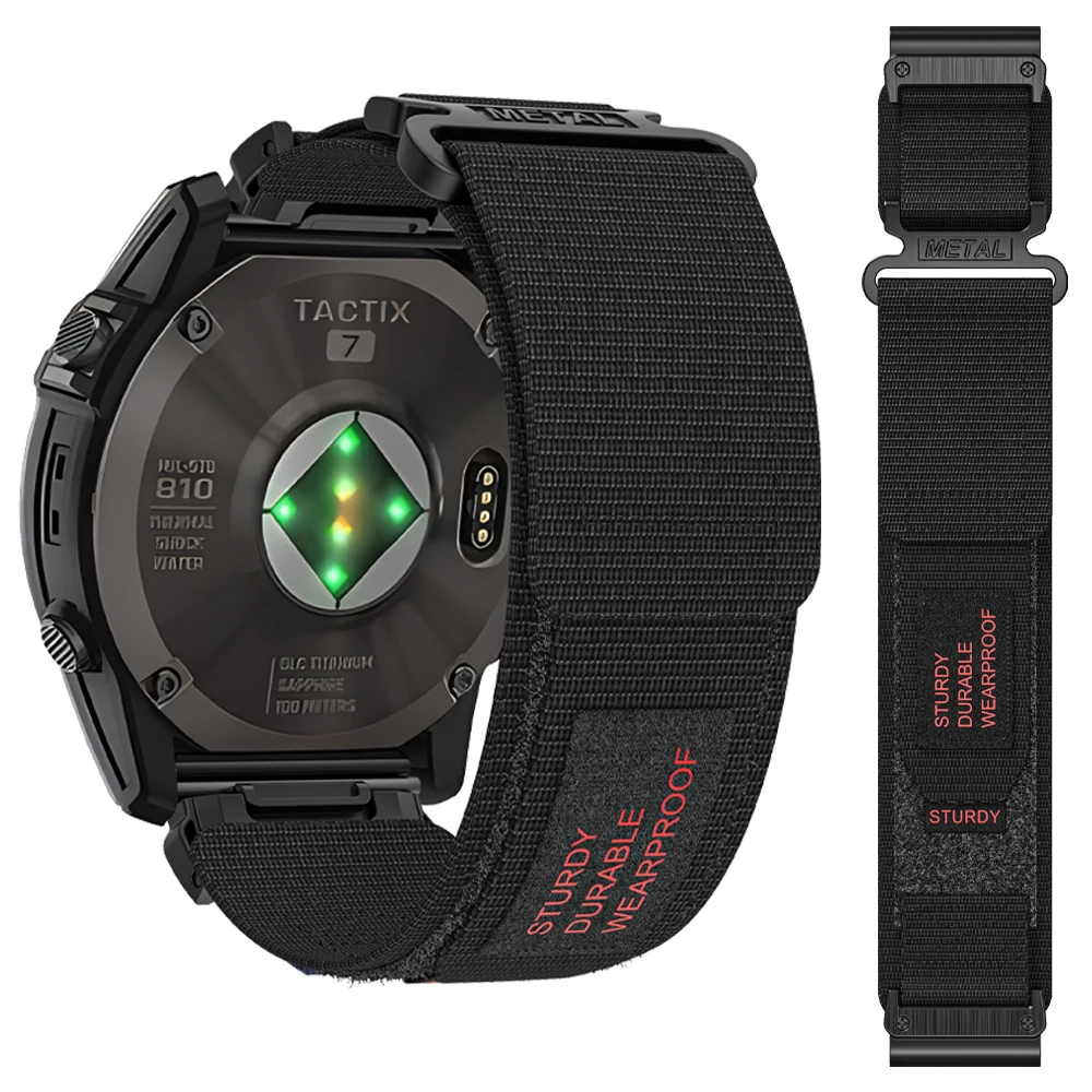 Durable QuickFit Nylon Watch Band Strap, 22mm & 26mm, Universal Fit