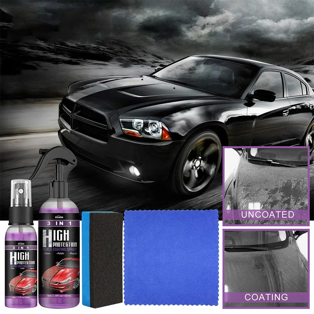 3 In 1 Quick Coating Spray Car Wash Ceramic Spray Waterless High