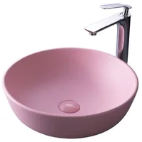 Simple Household Ceramic Washbasin Toilet Bathroom Small Utensils Sink Bowl Pink Basin Washbasin Bathroom Sink 1