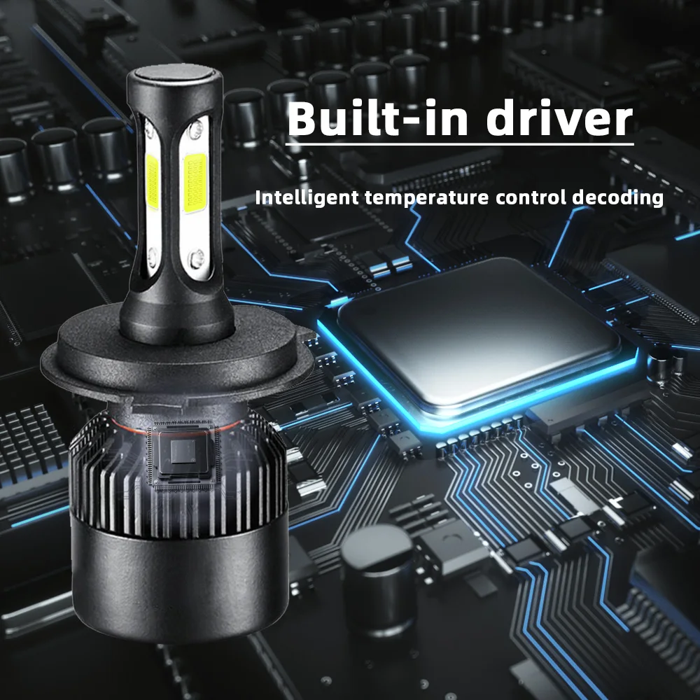 LED Car Headlights Infitary H7 H4 H11 H1 9005 9006 H3 880 H13 9004 9007 72W 12V 6500K Bulb