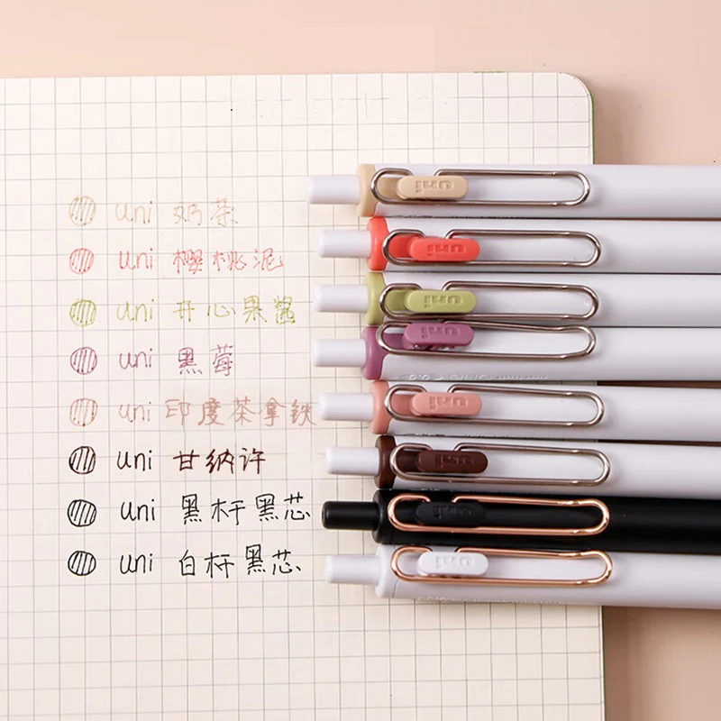Japan Uni Uniball One Gel Ink Ballpoint Pens 0.5MM Colorful Refills Quick Dry 6Colors/Set for Smooth Writing