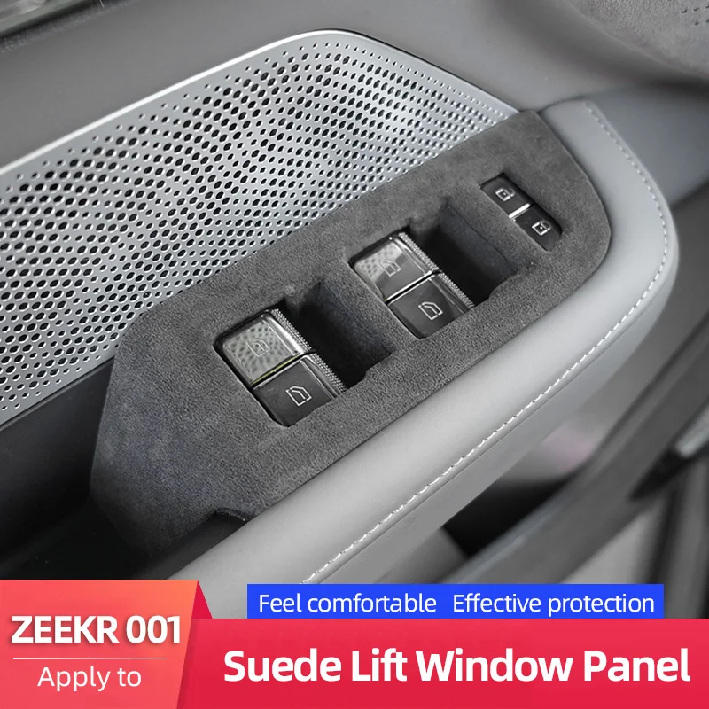 

Alcantara For Zeeker 001 Suede Car Lift Window Panel Trim Panel Cover Trim Decorator Car Interior Accessories