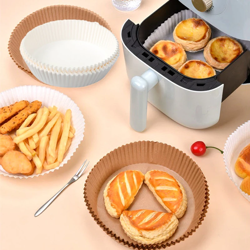 Round Air Fryer Non-stick Parchment Liners Set For Baking And Cooking,  Oil-proof And Heat Resistant