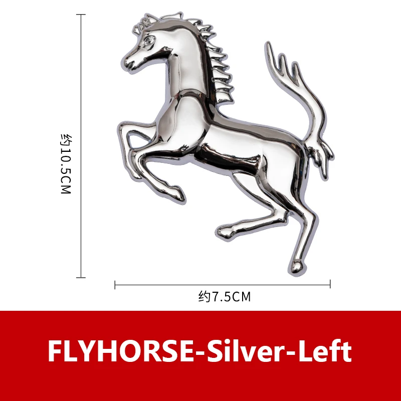 3D Aufkleber Metall Running Horse Emblem abzeichen Aufkleber Für Ferrari  Auto Fenster Auto Körper Aufkleber Auto Styling Zubehör - AliExpress
