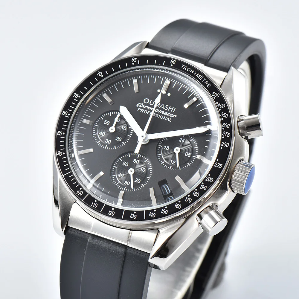 Orologio Da Uomo Oumashi 39Mm Vk63 Orologio Vk63 Orologio Con Movimento Elettronico Orologio Di Moda Orologio Con Quadrante Personalizzato Regalo Ona