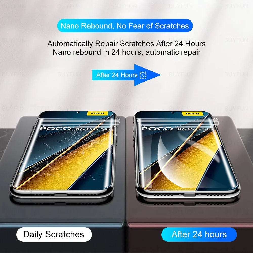 Hydrogel Film HD Screen Protector For Poco X6 X7 Pro F7 Ultra Poco F6 F7Ultra PocoF6 PocoX6 PocoX7 F7Pro X7Pro 5G Not Glass 4Pcs screen protector