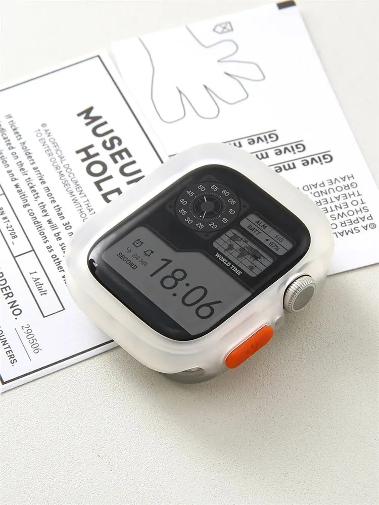 2024 جديد الوفير لينة غطاء من السيليكون لساعة أبل...