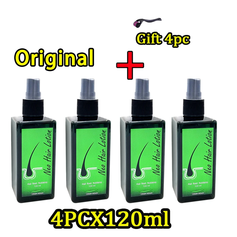 4PC Neo Hair lotion Hair Growth Serum Essence Oil Hair Loss Hair and
