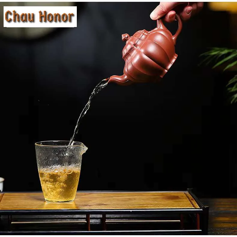 Authentic Yixing Purple Clay Teapots Famous Handmade Screw Tea Pot Raw Ore Dicaoqing Zisha Beauty Kettle Customized Tea Set