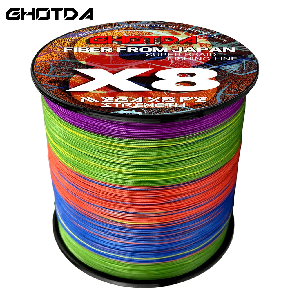Ghotda Main Line X8 Lenza 8 Intrecciato Multifilamento Pe Line Ocean Fishing Line 100% Original Lure Fishing Line