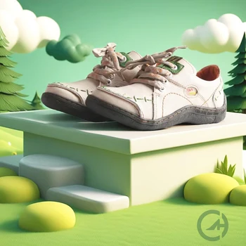 TMA EYES Women's Hand-Stitched Leather Sneakers Lightweight Flat Design Shoes Comfortable Breathable Upper Leather Sole