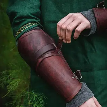Fashionable Outdoor Arm Protective Leather Gloves Cosplay Medieval Wristband Protective Gear 3