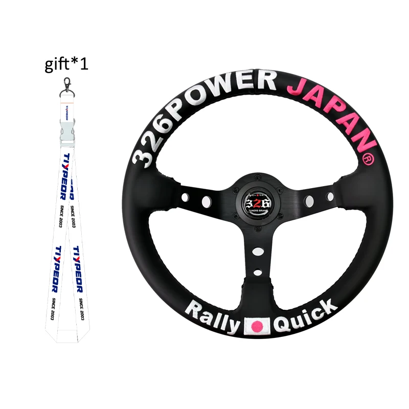 326powerスタイル　ラリークイックステアリング　320mmディープ 326powerスタイル ラリークイックステアリング 320mmディープ