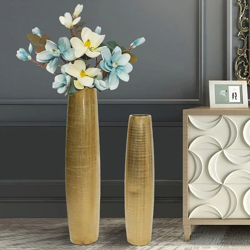 

Grand Gold Book Flower Vase Ceramic Large Size Tall Decorative Vases for Luxury Room Aesthetic Vaas Wedding Centerpiece AA50VA