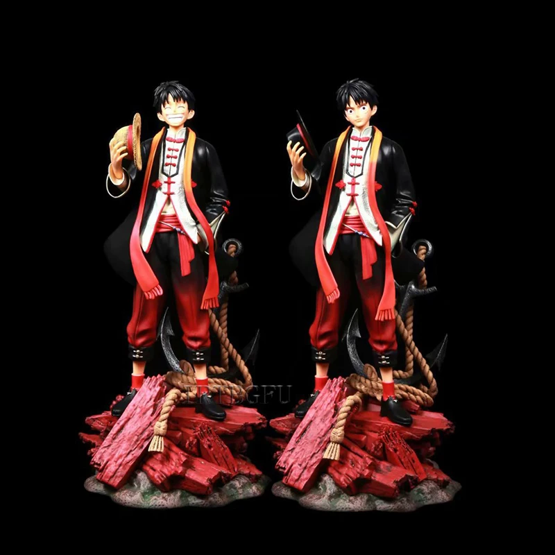 Фигурка японского аниме 37 см GK Monkey D Luffy сменная фигурка из ПВХ в китайском стиле