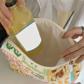 Colorful Aesthetic Pattern Clutch Storage Bag, Student Wash Pouch, Zipper Lightweight Makeup Bag, Versatile Cosmetic Pocket 5