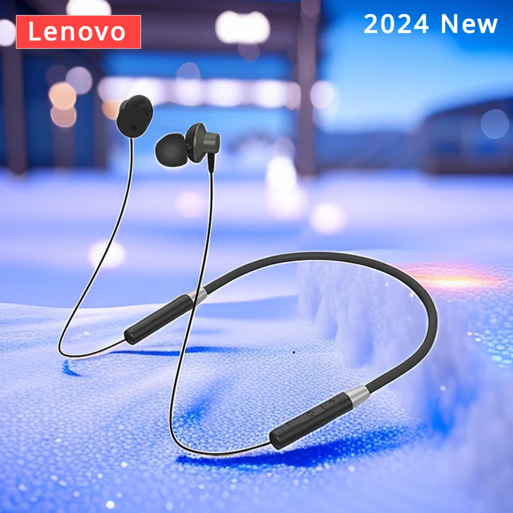 

Waterproof Lenovo HE05 Bluetooth 5.0 Wireless Earbuds Magnetic Neckband Sports Running Earbuds Earbuds Noise Reduction