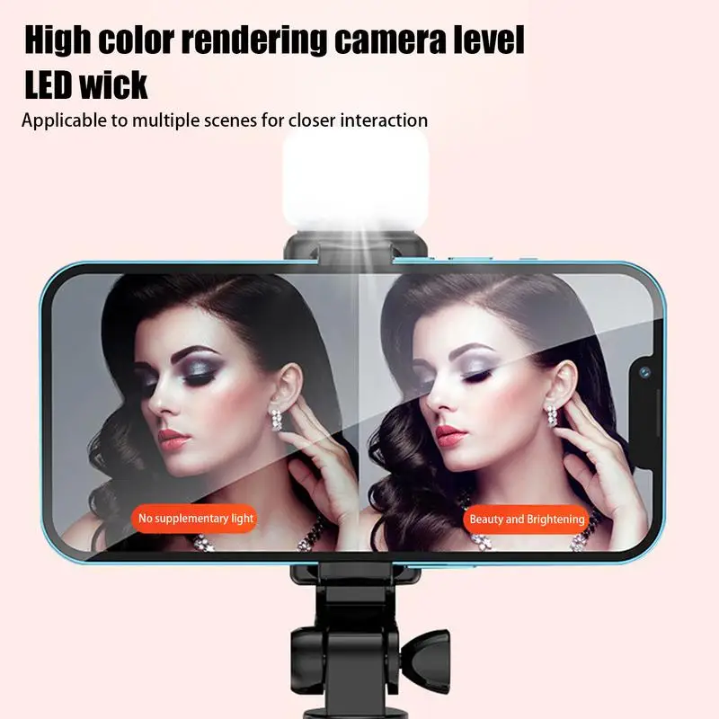Selfie Stick Extendable Selfie Tripod With Wireless Remote Portable Phone Tripod For Most Phones For Recording Video And Picture